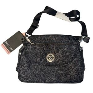 baggallini Calais Crossbody Bag Mid Blossom Built-In RFID Wallet Floral Womens